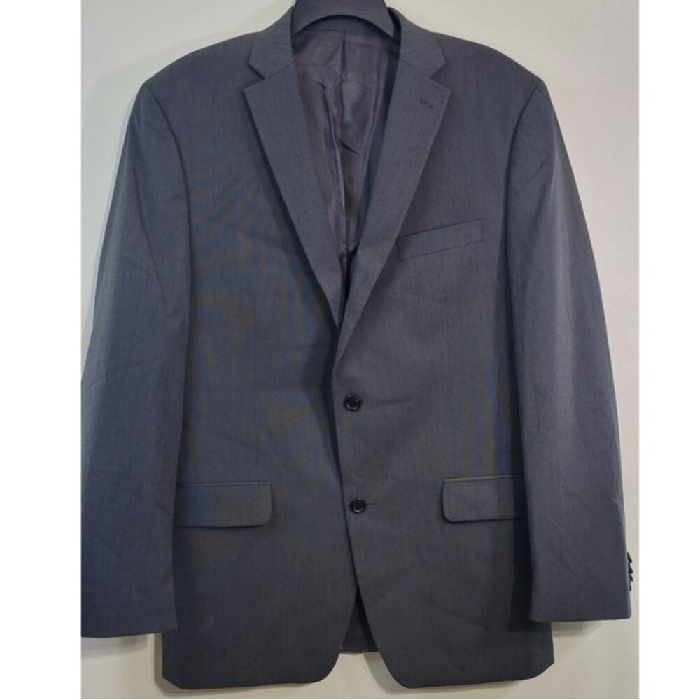 Michael Kors Blazer Size 42L Gray 2 Button Single Breasted Sports Coat Dressy